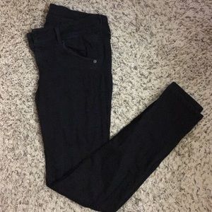 Hudson, black straight leg jeans
